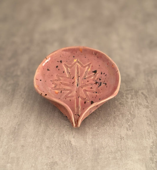 Soap holder- purple maple leaf