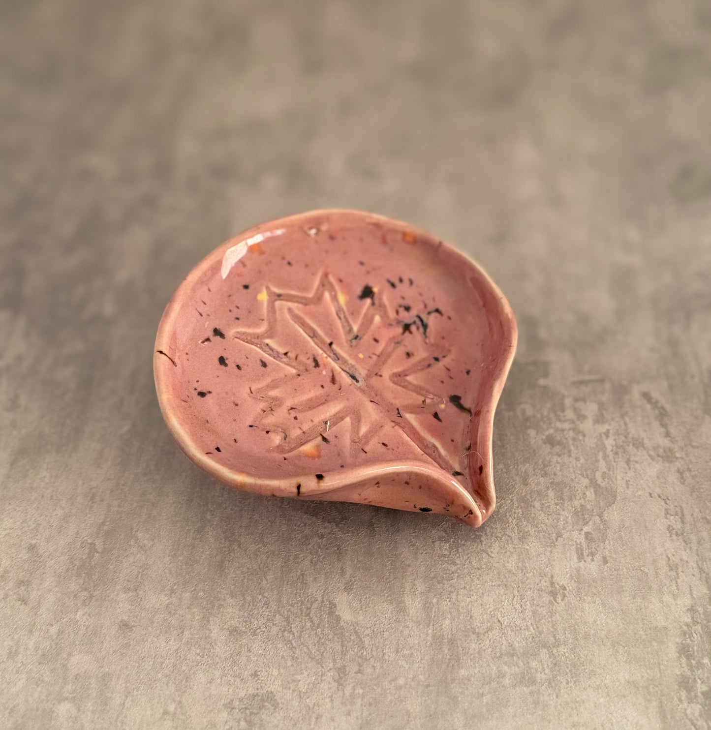 Soap holder- purple maple leaf